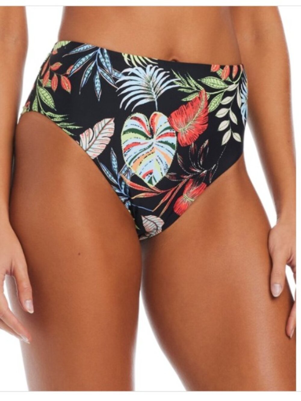 Bar Iii Women's Swept Away High-Leg High-Rise Bikini Bottoms - Multi